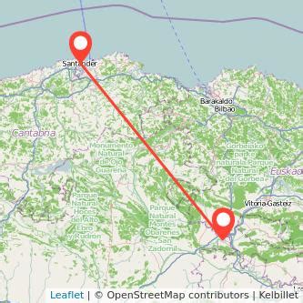 How to travel from Miranda de Ebro to Santander